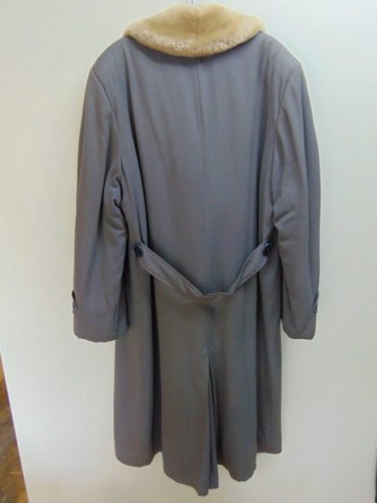 CZ16	1940-50's	 Vintage Gray  Rayon/wool Gabardine w/ Mouton collar Coat heavy weight Full length chest 48 inches	$150 - Image 3