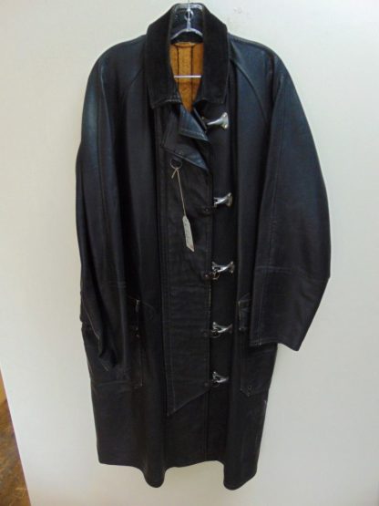 CZ23	early 1900's	Vintage Firemans Coat w/oil cloth lining chest 52 inches	$400