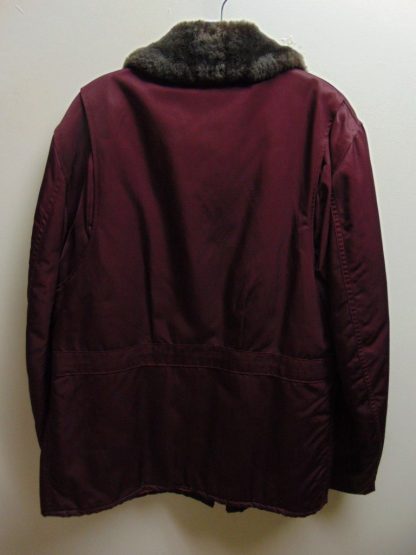 CcML18	1950-60's	 Vintage Two Tone Burgandy/Gray Belted mid/heavy weight  Coat chest 49 inches	$90 - Image 3