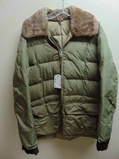 CcML28	1950-60's	 Vintage Quilted down filled w/mouton collar Coat chest 48 inches	$80