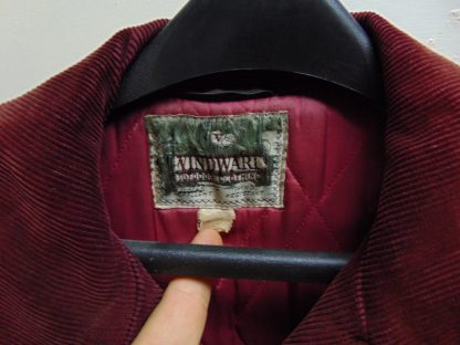 CcML33	1950-60's	 Vintage Windward Burgandy Corduroy w/quilted satin liner Car Coat chest 50 inches	$100 - Image 2