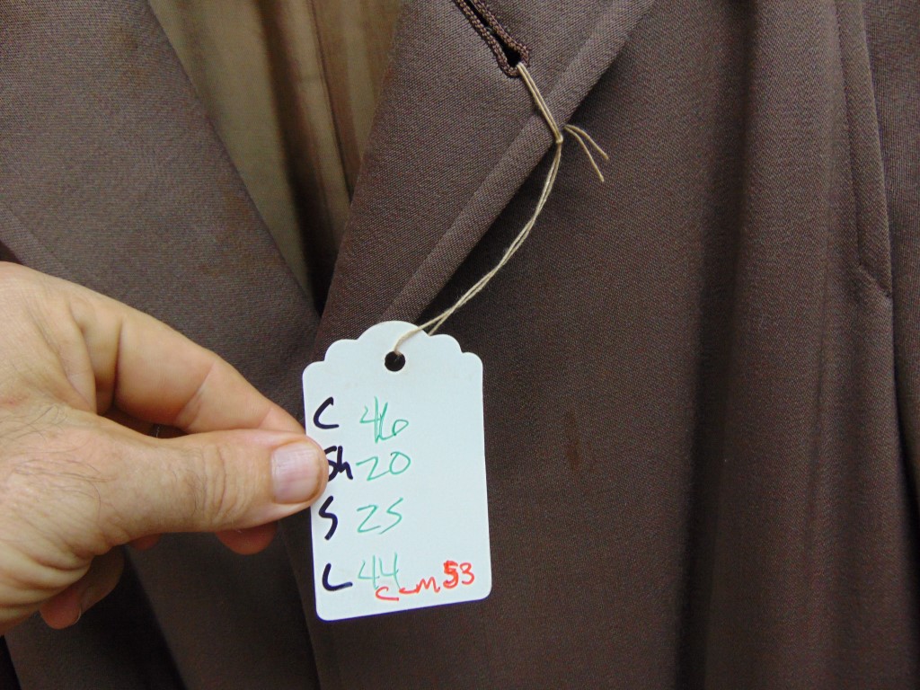 CcML53 1950-60's Vintage Rayon/Wool Gabardine Full length Coat chest 46inches $80 needs some cleaning - Image 5