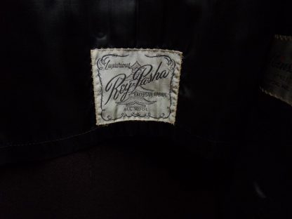 CcS10	1950-60's 	Vintage Black shadow print heavy weight wool Car Coat chest 45 inches	$70 - Image 6