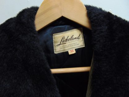 CcS7	1960's	Vintage Lakeland (36) Corduroy Cool double breasted enormous Collar heavy weight quilted satin liner Car Coat chest 43 inches	$100 - Image 2