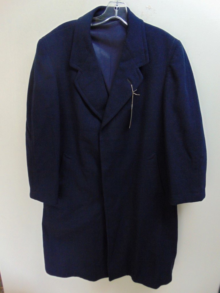 CcX8 1940-50’s Vintage Stanley Navy Blue heavy weight wool Full length ...