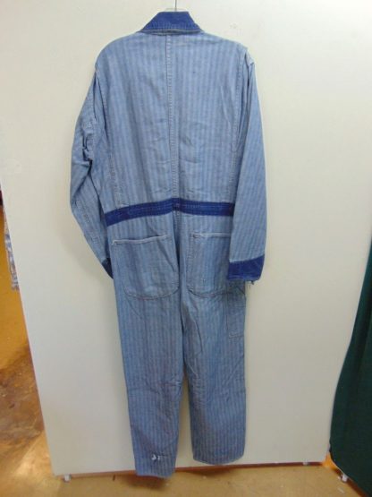 bs19	1950-70's	Tops two tone Vintage Coveralls Denim Waist Size  37 inches (40)	$100 - Image 8