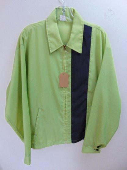 cL13	1960's	Vintage Cool two tone Green black  Windbreaker (XL) light weight Jacket Chest 56 inches	$40