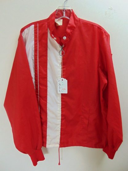 cL16	1960's	Two tone Red white Wind breaker light weight Vintage Jacket Chest 46 inches	$40