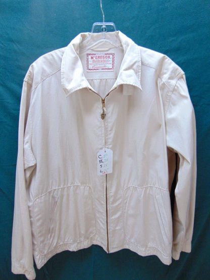 cL1	1950-60's Vintage 	McGregor Drizzler 46 White light weight Jacket Chest 50 inches	$60