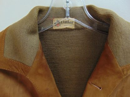 cL2	1950-60's	 Vintage Suede leather/knit mid/light weight Sweater Jacket Chest 46 inches	$60 Sold - Image 2