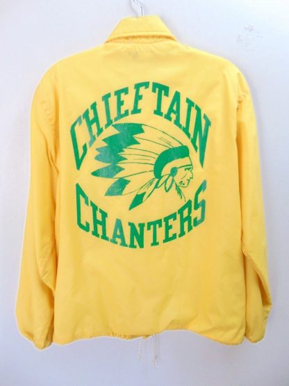 cM10	1950-60's 	Vintage Indian Head Yellow light weight Wind breaker Jacket Chest 44 inches	$30