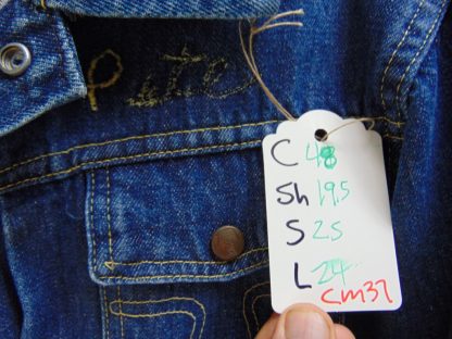 cM37	1970's	Vintage Big Smith (44) mid weight Jean Jacket Chest 48 inches	$80 - Image 4