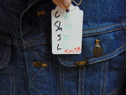 cM38	Vintage Lee (42R) mid weight  Jean Jacket Chest 44 inches Made in USA	$40 - Image 4