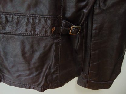 cM52	1960-70's	 Vintage Cool Side Buckle Leather mid weight vintage Jacket Chest 44 inches	$150 - Image 5