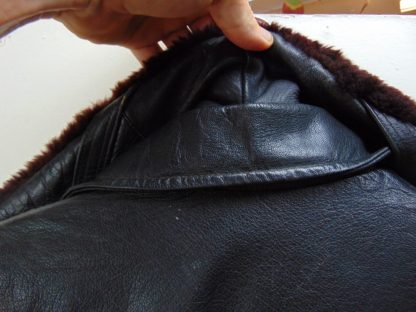 cM58	1950-60's 	Vintage Cool old Flight heavy weight vintage Jacket w/removable mouton collar Chest 48 inches	$220 - Image 7