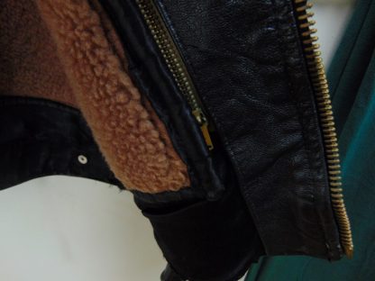 cM58	1950-60's 	Vintage Cool old Flight heavy weight vintage Jacket w/removable mouton collar Chest 48 inches	$220 - Image 6