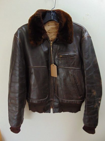 cM60	1950-60's 	Vintage Richman HORSEHIDE Flight mid weight Jacket Chest 46 inches	$250