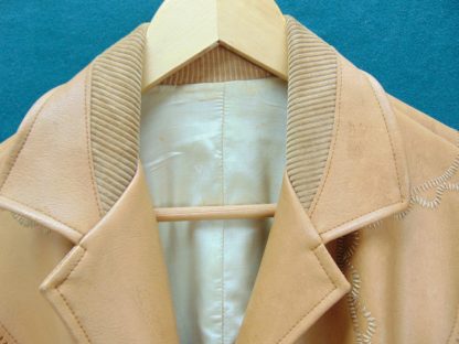 cS17	1950-60's	 Vintage Western Fringe Embroidered yoke Deer Skin Leather mid/heavy weight Jacket Chest 39 inches	$170 - Image 2