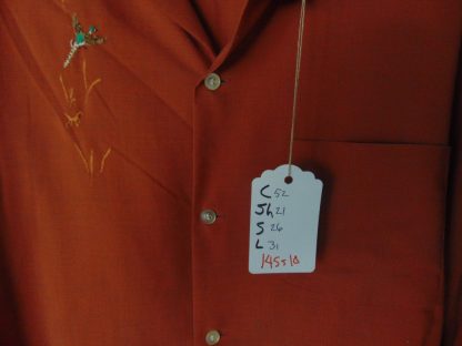 l45s10	1950's	Cambridge Chest Embroidery RAYON /Cotton blend? vintage shirt XL	$60 - Image 3