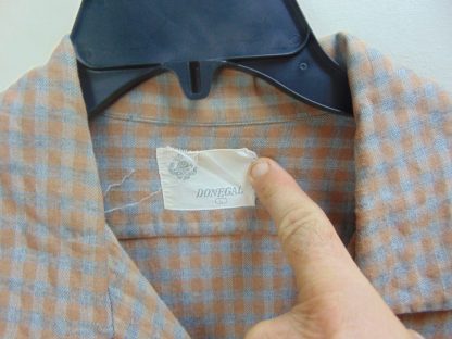 l45s18	1950's	Vintage Donegal Check Gab blend vintage shirt L	$50 - Image 2