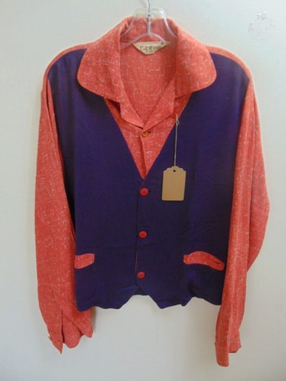 l45s21	1950's	Vintage Cal Craft Sweet Gabardine vintage shirt Vest L	$150