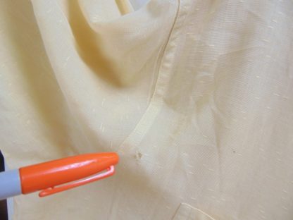 l45s22	1940-50's	 Yellow Gabaedine blend  vintage shirt L two holes need fixing 	$30 - Image 3