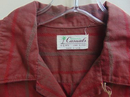 l45s25	1950's	Norris Casuals Cotton Strip play vintage shirt L	$40 - Image 2