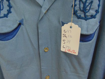 l45s56	1940-50's 	Vintage Pilgrim Gab blend Western vintage shirt L	$130 - Image 3