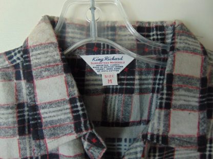 l6s29	1960's	Vintage Cotton Flannel neat print Shirt M	$30 - Image 4