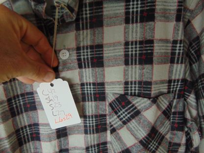 l6s29	1960's	Vintage Cotton Flannel neat print Shirt M	$30 - Image 3
