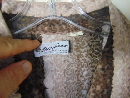 l7s18	1970's	Vintage Gradation of Brown Disco poly or nylon Shirt XL	$30 - Image 2