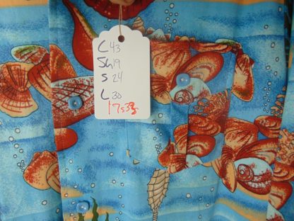 l7s33	1970's	Martini under the sea poly or nylon vintage shirt L	$40 - Image 4