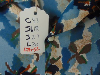 l7s52	1970's	Blue Fun Disco poly or nylon vintage shirt L	$30 - Image 4