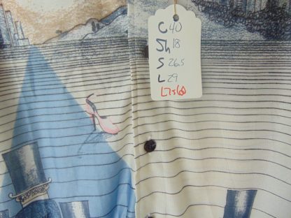 l7s60	1970's	Vintage Cute Suitors in waiting poly or nylon Shirt L	$60 - Image 4