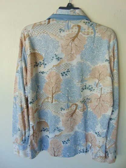 l7s95	1970's	Vintage Cool Asian feel poly or nylon Shirt M	$40 - Image 3