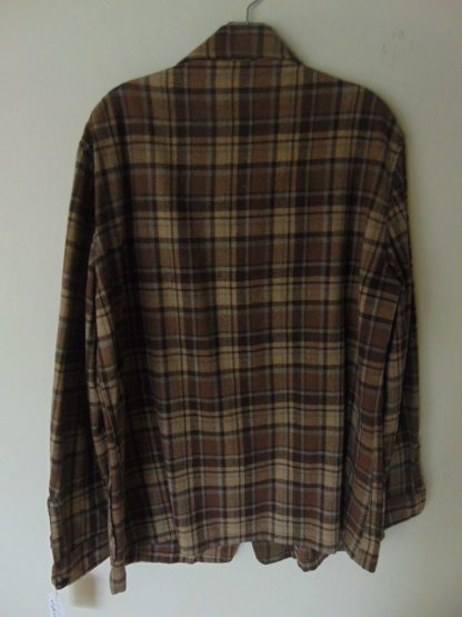 lsw104	1960's	Vintage Pendleton Brown Plaid Wool Jacket L	$50 - Image 3