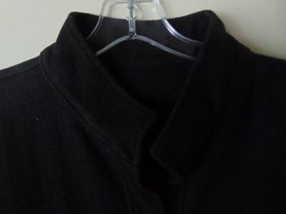 lsw64	1930's-50's	Vintage Black 2 pocket thick wool old Shirt L	$40 - Image 2