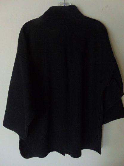 lsw64	1930's-50's	Vintage Black 2 pocket thick wool old Shirt L	$40 - Image 3