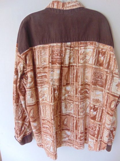 lws12	1970's	Flannel Two tone Outdoor Sportsman Western Vintage Shirt XL	$20 - Image 3