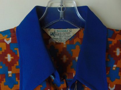 lws14	1970's	Kmart Blue Western meets Disco Fun Vintage Shirt L	$30 - Image 2