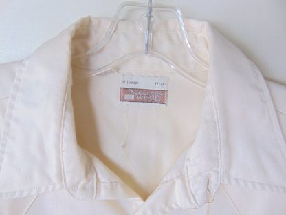 lws9	1970's	Vintage White Formal Western Shirt XL	$30 - Image 2