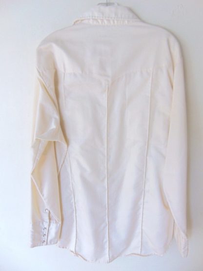 lws9	1970's	Vintage White Formal Western Shirt XL	$30 - Image 3