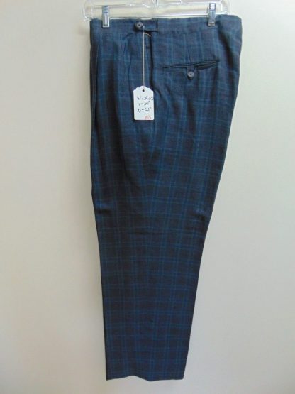 p13	1960's	Blue windowpane Swing like mid weight Vintage Slacks W34	$50