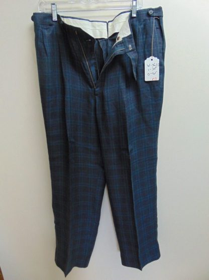 p13	1960's	Blue windowpane Swing like mid weight Vintage Slacks W34	$50 - Image 4