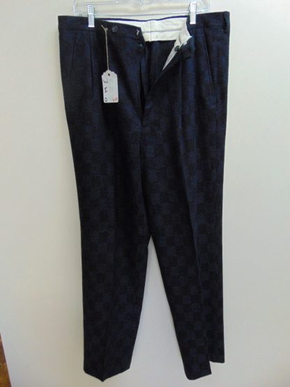 p42	Made in Italy Black shadow design 50s reproduction mid weight Vintage Slacks W34	$30 - Image 4