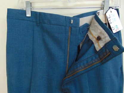 p71	1950-60's	Blue Jazzy NWT mid weight Vintage Slacks W36	$40 - Image 3