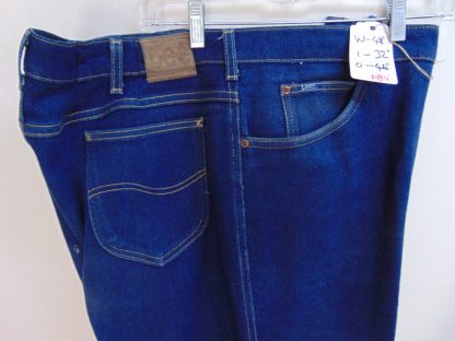 p84	1960-70's 	Vintage Lee Made into bell bottom Hippy mid weight jeans W48	$40 - Image 5