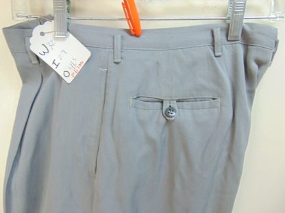 pb100	1940-50's	 Vintage Gray Rayon drop loop mid weight slacks W32	$70