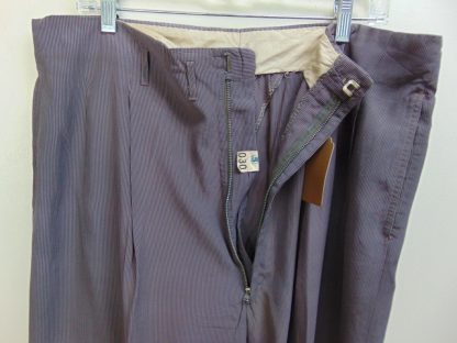 pb116	1940-50's	Purple Ribbed Rayon Drop loop/Hollywood waist light weight Vintage Slacks W36	$120 - Image 3