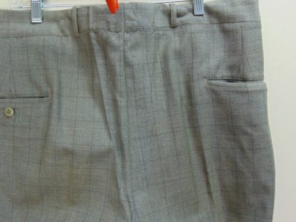 pb128	1940-50's	 Vintage Gray w/black button fly mid weight slacks W36	$90 - Image 3